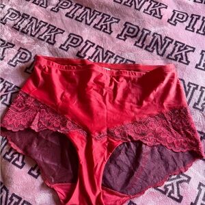 Body Glove Red Lace Trim Panties